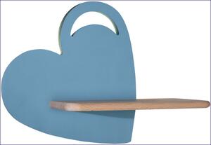 Niebieski kinkiet ścienny dla dzieci serce - K011-Titi