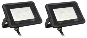 Reflektory LED, 2 szt., 20 W, zimne białe światło