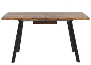 Stół do jadalni MDF metalowe nogi rozkładany 140/180x90cm jasne drewno Harlow Beliani