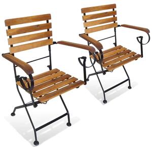 Składane krzesła tarasowe Dixter 2X - 2 szt
