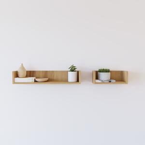 Półka Dębowa Close wykonana z litego drewna, idealnie wygląda w zestawie