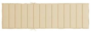 Poduszka na leżak, beżowa, 200x70x3 cm, tkanina oxford