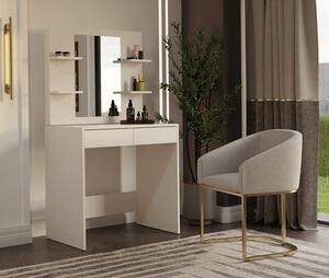 Elegancka mała toaletka z lustrem kaszmir | Umeblowana.com