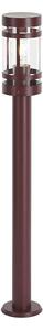 Nowoczesna lampa zewnętrzna ciemnoczerwona 80 cm IP44 - Gleam