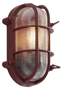Zewnętrzna lampa ścienna ciemnoczerwona IP44 - Noutica