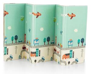 Petite&Mars PETITE&MARS - Składana mata do zabawy CAMPY ELEPHANT&CITY AG0392