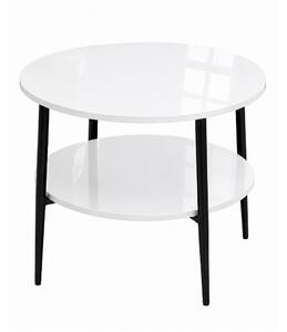 Stolik 60 cm okrągły 2 blaty nierozkładany, nogi Metalowe „ Szpilki ” I ArtDHome