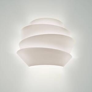 Foscarini Kinkiet designerski Le Soleil, możliwość ściemniania, biały / opal, salon / jadalnia, tworzywo sztuczne, design