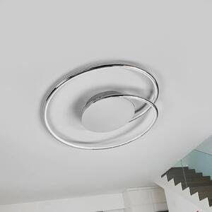 Lampa sufitowa LED Joline Lindby, chromowy / srebrny, salon / jadalnia, metal, nowoczesny