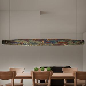 Lampa wisząca Persida Quitani, możliwość ściemniania, brązowy / mosiężny, salon / jadalnia, metal, industrialny
