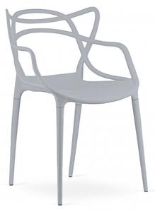 Krzesło plastikowe KATO jasnoszare