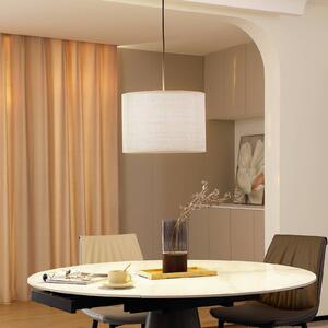 Lampa wisząca Soula Lindby, możliwość ściemniania, kremowy / amber, salon / jadalnia, tworzywo sztuczne, dworkowy / rustykalny