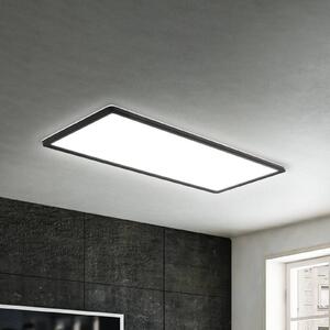 Briloner Panel LED Slim, czarny, biuro, tworzywo sztuczne, nowoczesny