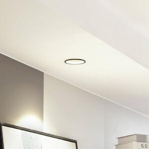 Arcchio LED downlight Niria, czarny, 3000K Niria Arcchio, możliwość ściemniania, czarny, salon / jadalnia, aluminium, nowoczesny