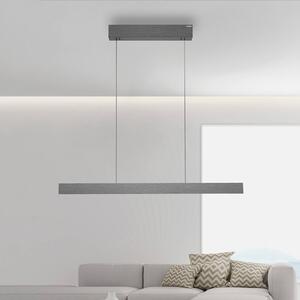 PURE Lampa wisząca E-Motion, możliwość ściemniania, aluminiowy / szary / cynkowy, salon / jadalnia, aluminium, nowoczesny