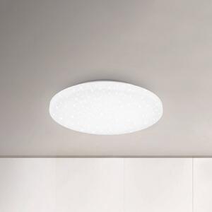 Briloner Lampa sufitowa LED Case IP44 gwieździste niebo 840 Ø 40cm, biały / opal, łazienka, tworzywo sztuczne, nowoczesny