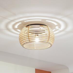 Lampa sufitowa Ediz Lindby, możliwość ściemniania, jasne drewno, przedpokój, drewno, nowoczesny