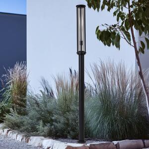 Lucande lampa zewnętrzna Alivaro, czarna, 220 cm, E27, IP65 Alivaro Lucande, możliwość ściemniania, czarny, aluminium, nowoczesny