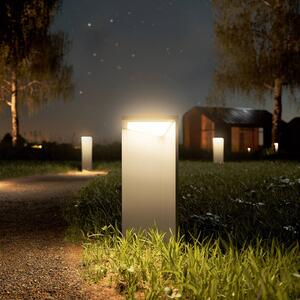 Sigor Lampa solarna LED Nusolar antracyt, wysokość 34cm Nusolar, możliwość ściemniania, aluminiowy / szary / cynkowy, aluminium, nowoczesny