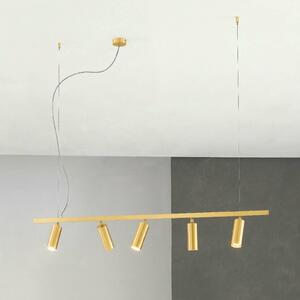 Cremasco Lampa wisząca 7531, możliwość ściemniania, mosiężny / złoty, salon / jadalnia, mosiądz, nowoczesny