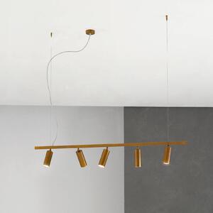 Cremasco Lampa wisząca 7531, możliwość ściemniania, brązowy / mosiężny, salon / jadalnia, mosiądz, nowoczesny