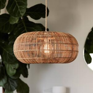 PR Home Lampa wisząca Zuri, możliwość ściemniania, jasne drewno, salon / jadalnia