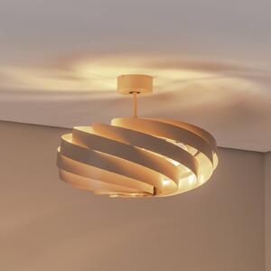 Lampa sufitowa Vento Euluna, możliwość ściemniania, kremowy / amber, salon / jadalnia, metal, nowoczesny