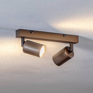 Reflektor sufitowy Top, regulowany, brązowy, 2-punktowy, liniowy Top TK Lighting, możliwość ściemniania, brązowy / rdzawy, salon / jadalnia, metal, nowoczesny
