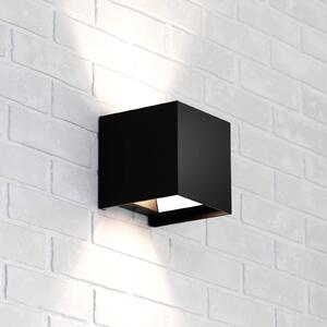 Kinkiet Zuza 2 MCJ, możliwość ściemniania, czarny, salon / jadalnia, aluminium, nowoczesny