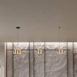 Lampa wisząca designerska Genesis Eko-Light, możliwość ściemniania, czarny, salon / jadalnia, aluminium, design