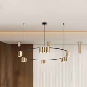 Lampa wisząca designerska Genesis Eko-Light, możliwość ściemniania, czarny, salon / jadalnia, aluminium, design