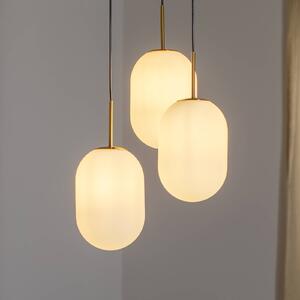 Lampa wisząca szklana Alias Eko-Light, możliwość ściemniania, biały / opal, salon / jadalnia, szkło, nowoczesny