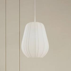 Lampa wisząca Helin Lindby, możliwość ściemniania, biały / opal, salon / jadalnia, tkanina / materiał / jedwab, nowoczesny