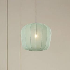 Lampa wisząca Helin Lindby, możliwość ściemniania, niebieski, salon / jadalnia, tkanina / materiał / jedwab, nowoczesny