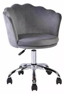 Fotel biurowy ROSE VELVET, szary