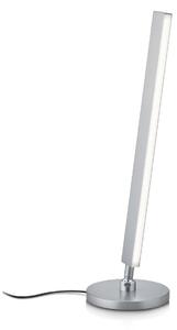 Knapstein Lampa stołowa LED Kosma, możliwość ściemniania, aluminiowy / szary / cynkowy, salon / jadalnia, mosiądz, nowoczesny