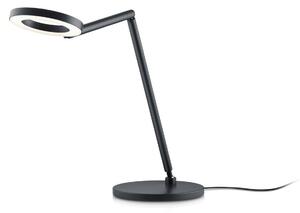 Knapstein Lampa biurkowa LED Tessa-T, możliwość ściemniania, czarny, biuro, mosiądz, nowoczesny