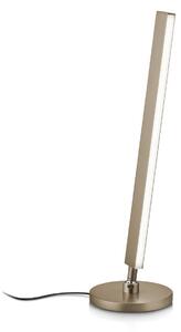 Knapstein Lampa stołowa LED Kosma, możliwość ściemniania, brązowy / mosiężny, salon / jadalnia, mosiądz, nowoczesny
