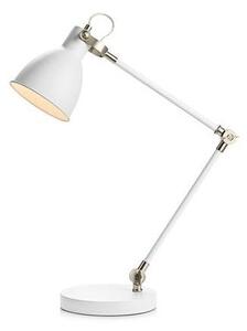 Biała lampa biurkowa House - regulowane ramię