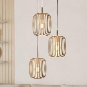 EGLO Lampa wisząca Romazzina, możliwość ściemniania, kremowy / amber, salon / jadalnia, metal, nowoczesny