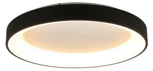 Mantra Iluminación Lampa sufitowa LED Niseko II, możliwość ściemniania, czarny, salon / jadalnia, aluminium, nowoczesny