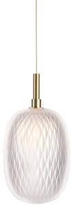 Brenta - stylowa lampa wisząca biała 21 cm