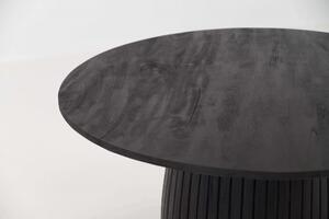 MebleMWM Stół okrągły 120cm z drewna mango ART68627A czarny