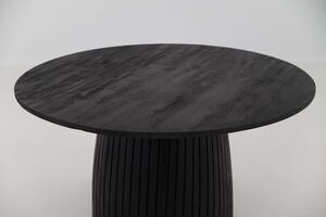 MebleMWM Stół okrągły 120cm z drewna mango ART68627A czarny