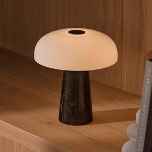 DFTP by Nordlux Lampa stołowa LED Glossy mini, możliwość ściemniania, czarny, salon / jadalnia, kamień, nowoczesny