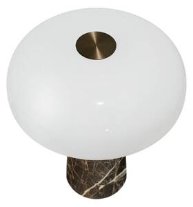 DFTP by Nordlux Lampa stołowa LED Glossy mini, możliwość ściemniania, brązowy / rdzawy, salon / jadalnia, kamień, nowoczesny