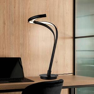 Schuller Valencia Lampa stołowa Danza, możliwość ściemniania, czarny, salon / jadalnia, aluminium, nowoczesny