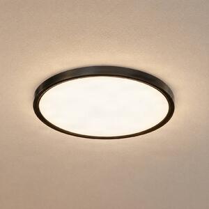 Lampa sufitowa LED Pravin Lindby, czarny, salon / jadalnia, tworzywo sztuczne, nowoczesny