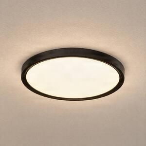 Inteligentna lampa sufitowa Pravin Lindby, możliwość ściemniania, czarny, salon / jadalnia, tworzywo sztuczne, nowoczesny