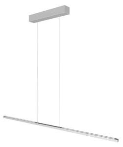 Steinhauer Lampa wisząca Bande, możliwość ściemniania, aluminiowy / szary / cynkowy, salon / jadalnia, metal, nowoczesny